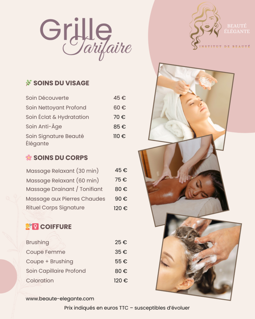 Brown-and-Cream-Simple-Spa-Price-List-Instagram-Post-1-819x1024 Nos tarifs